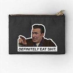 Knives Out Definitely Eat Shit Zipper Pouch