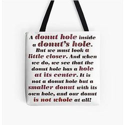 A Donut Hole Within A Donut's Hole Knives Out Tote Bag