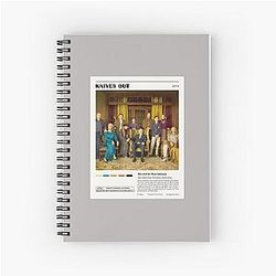 Knives out film poster notebook