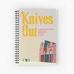 Knives Out Book Cover Style Movie Notebook