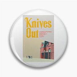 Knives Out Book Cover Style Movie Pin
