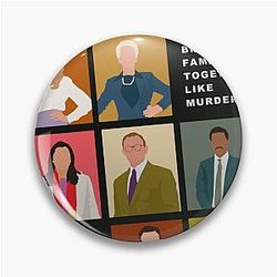 Knives Out Design Pin