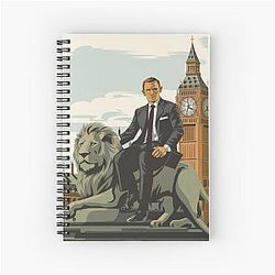 Daniel Craig James Spiral Notebook