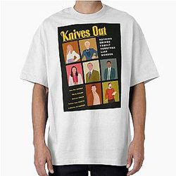 Knives Out Poster Design Oversized T Shirt
