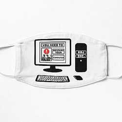 KNJ's You Need To Restart Your Computer Flat Mask RB1509