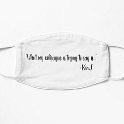 KnJ Quote Sticker Flat Mask RB1509