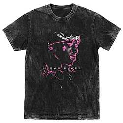 Pink neon DTNK0704 Kodak Black Washed T-Shirts