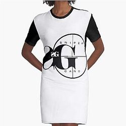 SNIPER GANG KODAK BLACK Graphic T-Shirt Dress