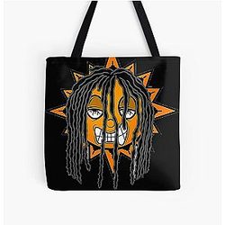 Kodak Black CHIEF KEEF - GLO GANG All Over Print Tote Bag