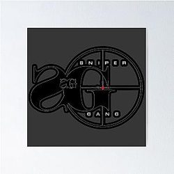 Snipergang Logo Kodak Black Poster