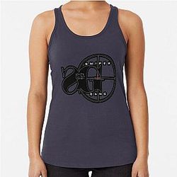 Snipergang Logo Kodak Black Racerback Tank Top