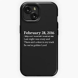 Koe Wetzel Aesthetic Country Quote Lyrics Black iPhone Tough Case