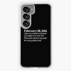 Koe Wetzel Aesthetic Country Quote Lyrics Black Samsung Galaxy Soft Case