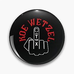 Koe Wetzel TX (Middle Finger)   Pin