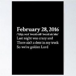 Koe Wetzel Aesthetic Country Quote Lyrics Black Poster
