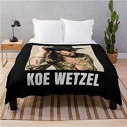 Music Vintage Retro Koe Wetzel Gifts For Music Fans Throw Blanket