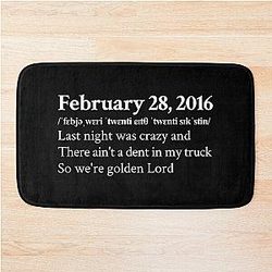 Koe Wetzel Aesthetic Country Quote Lyrics Black Bath Mat