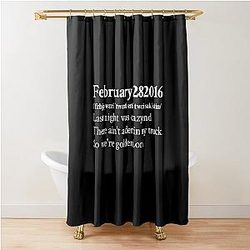 Koe Wetzel Aesthetic Country Quote Lyrics Black Shower Curtain