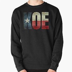 Mens Womens Koe WetzelTexas Flag Funny Fans Pullover Sweatshirt