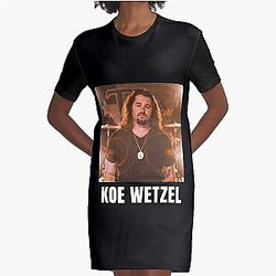 Mens Best Koe Wetzel Gifts For Movie Fans Graphic T-Shirt Dress
