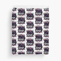 KPOP Demon Hunters Neon Fantasy Logo Duvet Cover