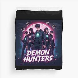 K-Pop Demon Hunters: Supernatural Idol Warriors Art Print - Unique K-Pop Duvet Cover