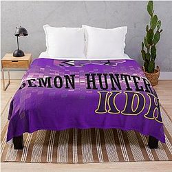 K-Pop Demon Hunters - KDH Kpop Aesthetics Huntrix Throw Blanket