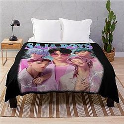 Saja Boys Kpop Demon Hunters Throw Blanket becomes:

Saja Boys Kpop Demon Hunters Throw Blanket