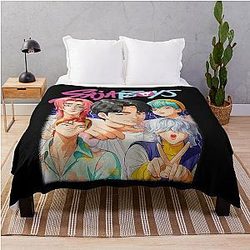 K-pop Demon Hunters Saja Boys Throw Blanket