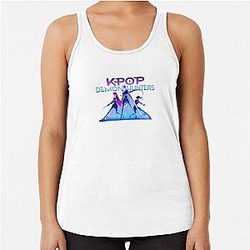Kpop Demon Hunter Sticker Racerback Tank Top