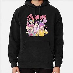 Saja Boy Band Kpop Demon Hunters Bootleg Retro Movie Demon Hunters Pullover Hoodie