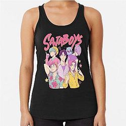 Saja Boy Band Kpop Demon Hunters Bootleg Retro Movie Demon Hunters Tank Top