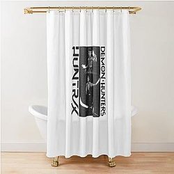 K-pop Demon Black Art Shower Curtain