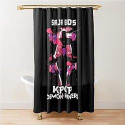 Saja Boy Band Kpop Demon Hunters Movie Bootleg Retro Shower Curtain