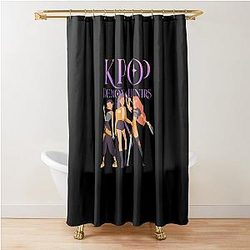 Kpop Demon Hunters Inspired Minimalist Shower Curtain
