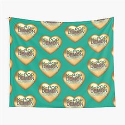 K-pop Demon Hunters Golden Heart Art KDH Aesthetic Fan Design Tapestry
