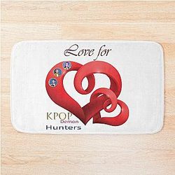 Love for Kpop Demon Hunters - Aesthetic Design, Kpop Fanart Bath Mat