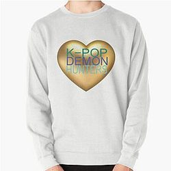 Kpop Demon Hunters - Golden Heart Art KDH Aesthetic Pullover Sweatshirt