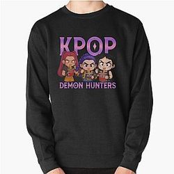 K-Pop Demon Hunters Inspired Chibi Pullover Sweatshirt