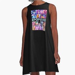 Kpop Demon Hunters Saja A-Line Dress