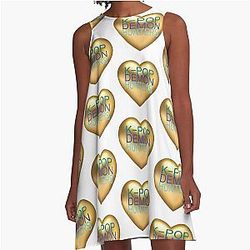 Kpop Demon Hunters - Golden Heart A-Line Dress