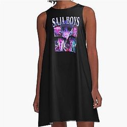 Bootleg Saja Boys Kpop Demon Hunters A Line Dress