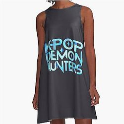 Kpop Demon Hunters A Line Dress