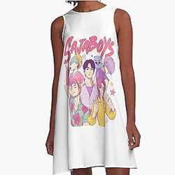Saja Boys Band, Kpop Demon Hunters Movie, Bootleg Retro Demon Hunters A-Line Dress