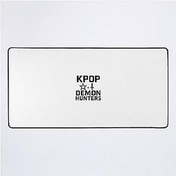Kpop Demon Hunters Star or Sword V.1 Black Desk Mat