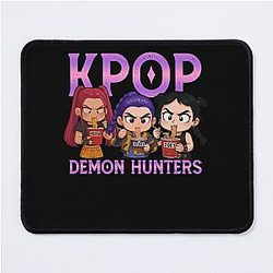 K-pop Demon Hunter Inspired Chibi Mouse Pad