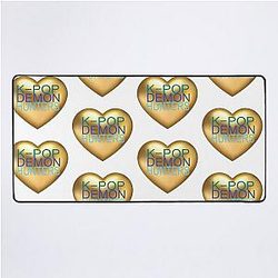 Kpop Demon Hunters Golden Heart Art Design Desk Mat