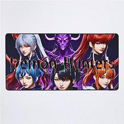 Kpop Demon Hunters Full Cast Fanart Kdrama Vibes Desk Mat