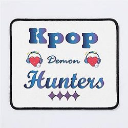 Kpop Demon Hunters - Heart with Headphones Music Art Mouse Pad
