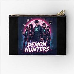 K-Pop Demon Hunters: Supernatural Idol Warriors Art Print - Unique K-Pop Zipper Pouch